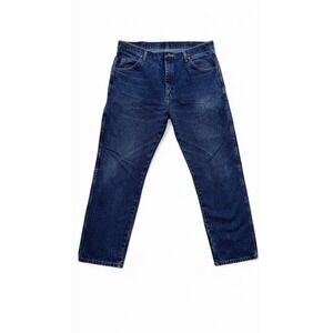 Wrangler Authentic Men's Jeans Regular‎ Fit Straight Leg Dark Wash Denim 38x30